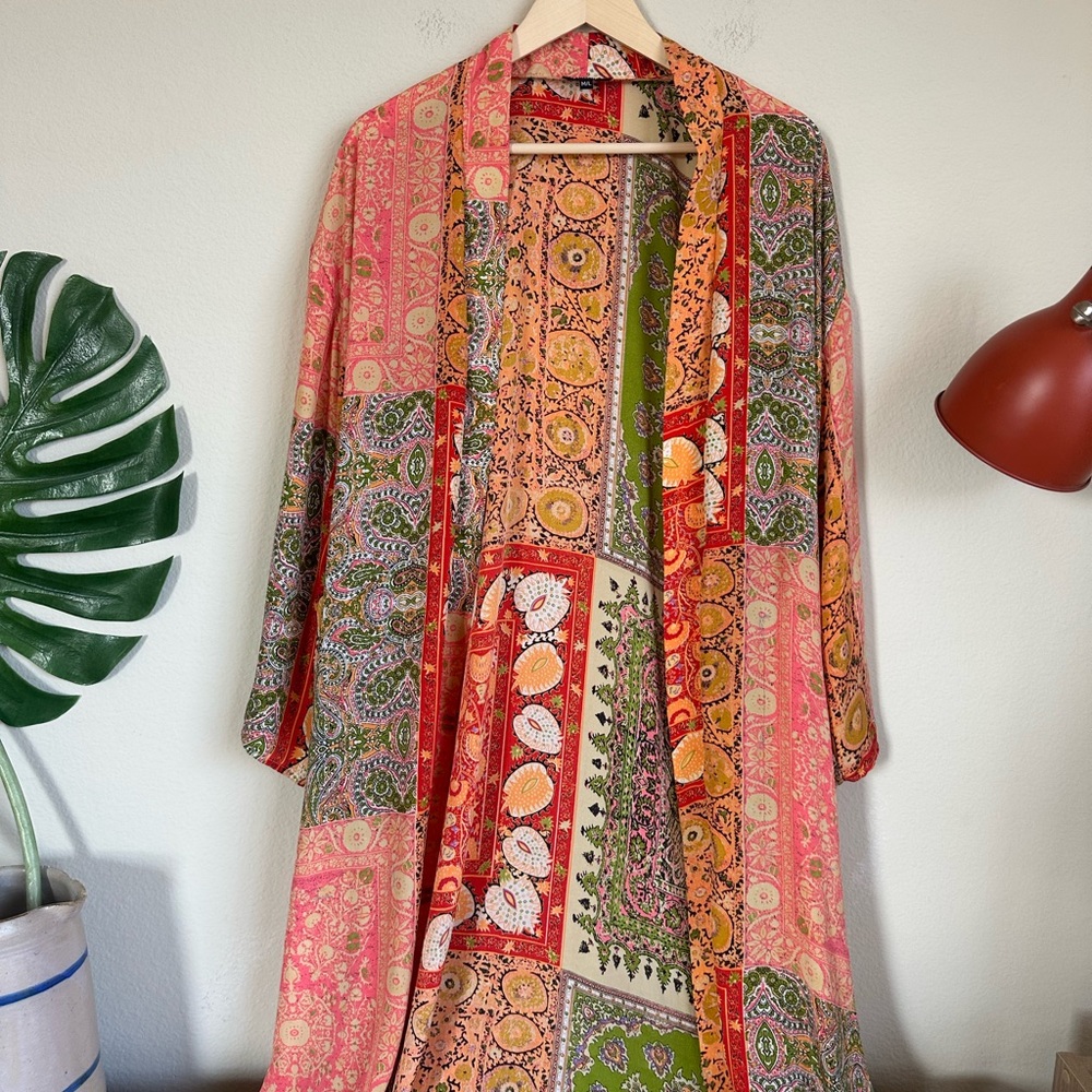 Tolani Patchwork Kimono Duster - image 4